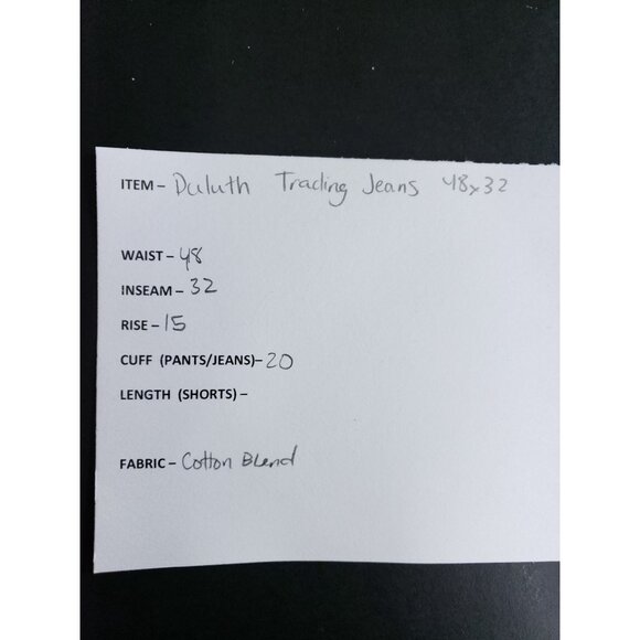 Duluth Trading Flex Ballroom Jeans Mens Size 48x32 Relaxed Fit Straight Leg - Picture 11 of 12